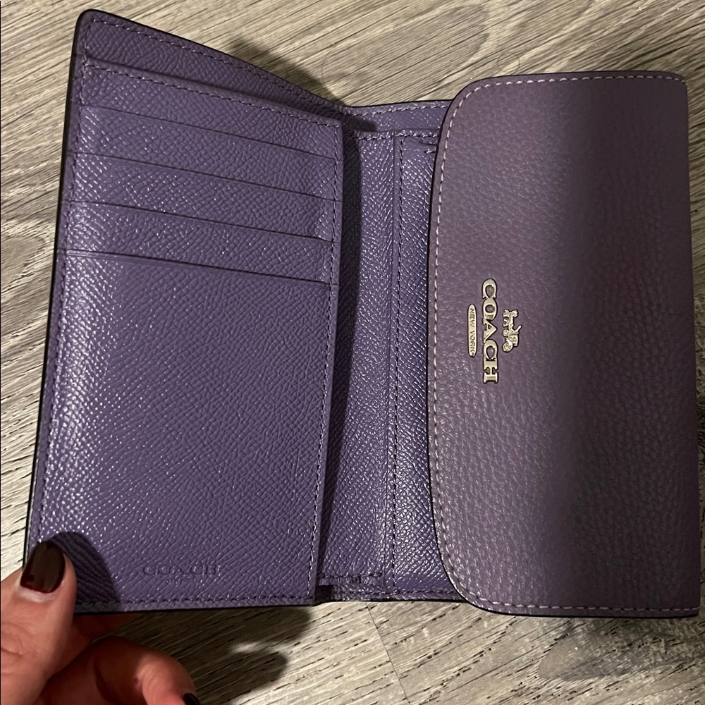 Coach Purple Key & Card Holder - Picture 3 of 6